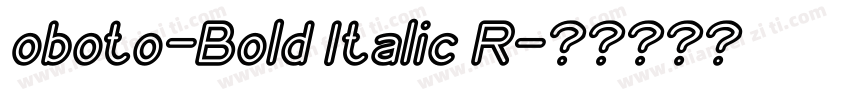 oboto-Bold Italic R字体转换